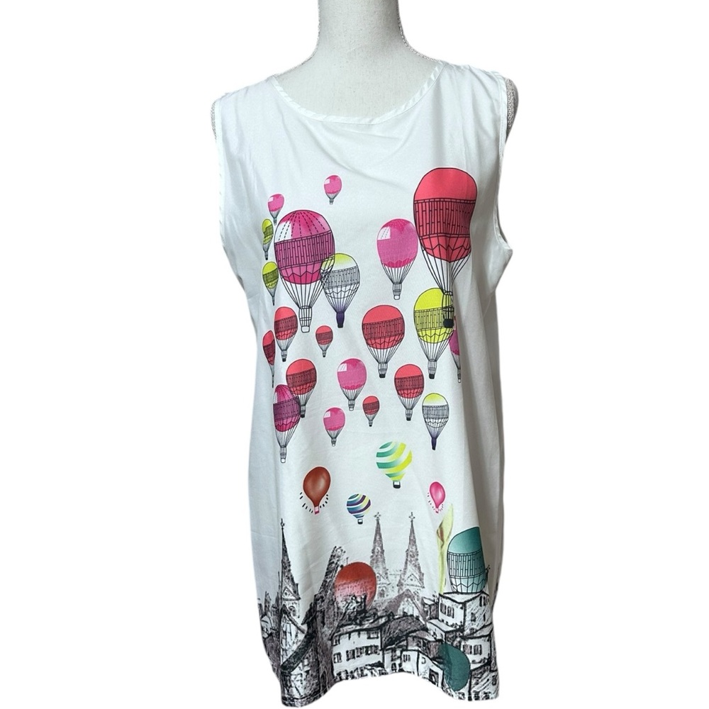 Mod hot air balloon sheath dress